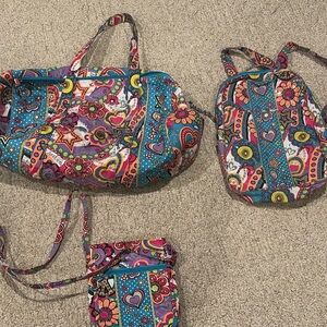 Justice Colorful Patterned Girls Bag Set